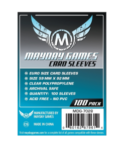 Euro Sleeves - 100 Pack - 59 x 92 mm (J)