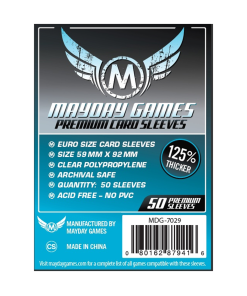 Premium Euro Sleeves - 50 Pack - 59 x 92 mm (J)