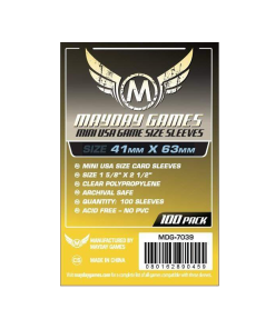 Mini USA Sleeves - 100 Pack - 41 x 63 mm (A)