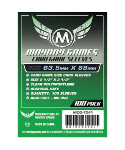 Card Game Sleeves - 100 Pack - 63.5 x 88 mm (K)