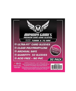 Premium Small Square Card Sleeves - 50 Pack - 70 x 70 mm (O)