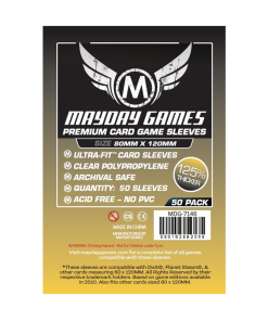 Premium Magnum Gold Sleeve - 50 Pack - 80 x 120 mm (T)